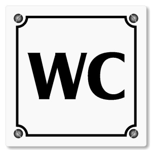 WC, 118x118mm, bílá, Kansas